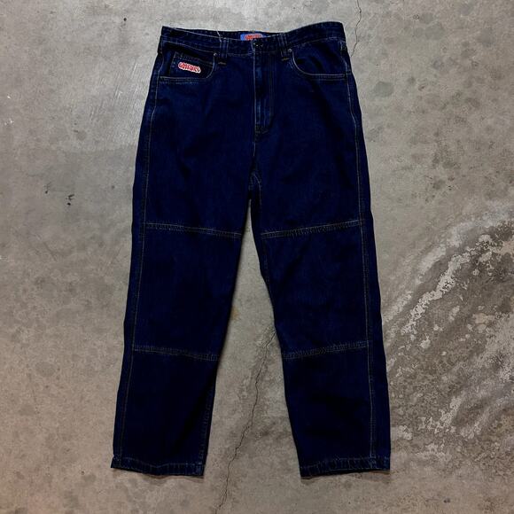 EMPIRE Y2K Carpenter Double Knee Dark Wash Denim Jeans - Picture 1 of 8